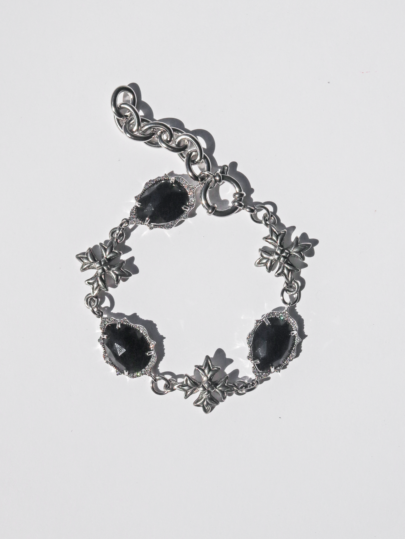 Axel Black Cross Bracelet